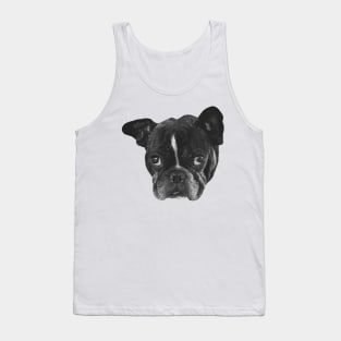 Boston Terrier Dog head Tank Top